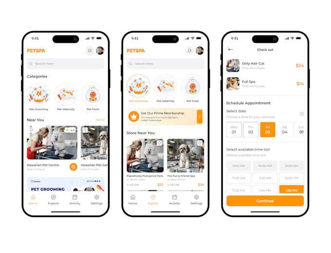 develop pet care app, ebook reader app, handyman app, nfc payment app, vpn app