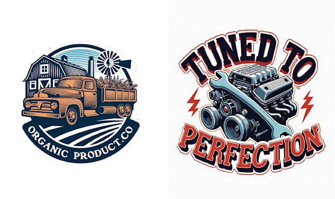 design vintage truck junk removal logo