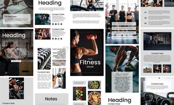 Design canva workbook, editable fitness workbook, program workbook ...