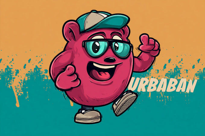 draw an original mascot or cartoon character in vector