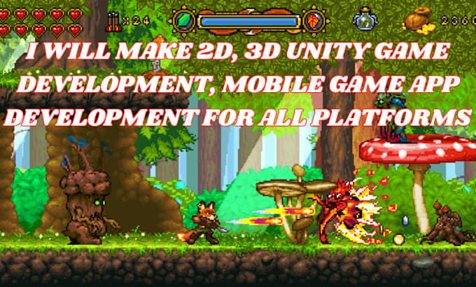 make 2d, 3d unity game development, mobile game app development for all platform