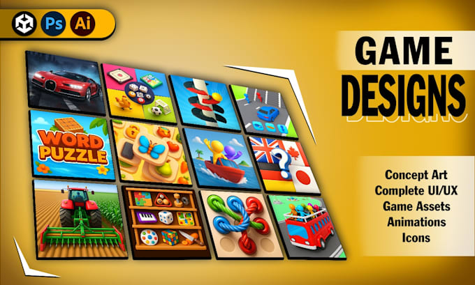 design player focused 2d, 3d game UI design