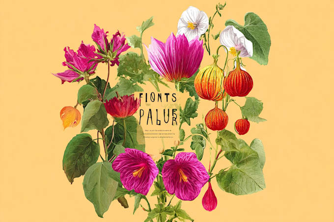 unique botanical illustration art for you