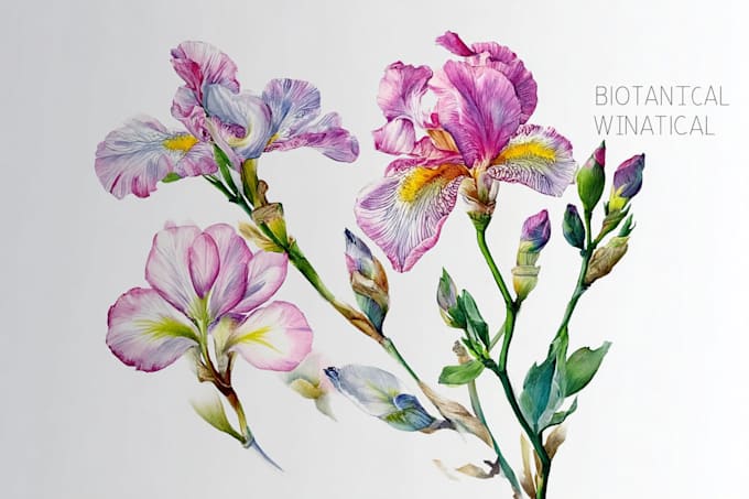 create a botanical watercolor illustration