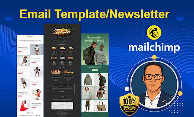 design and develop mailchimp email template newsletter