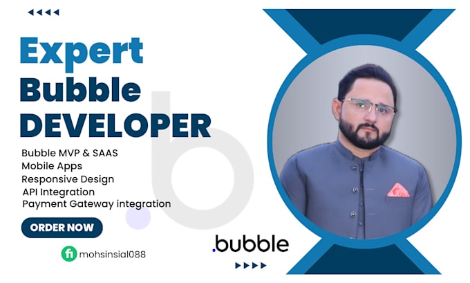 develop your bubble io mvp, saas, webapp and mobile app