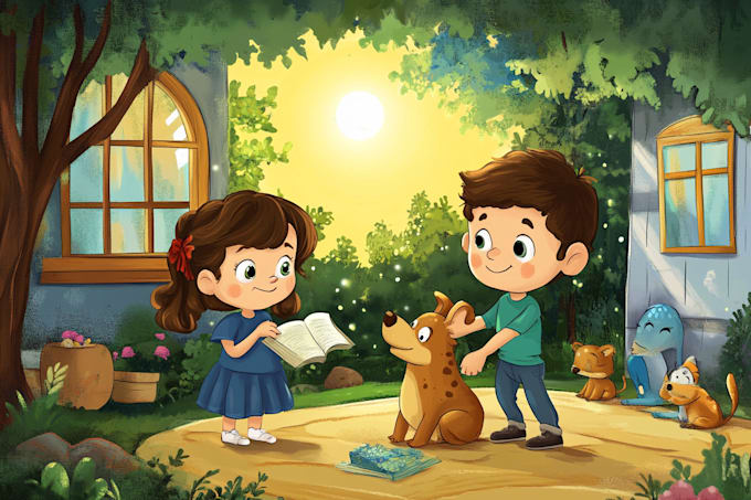 design children storybook illustrations for you