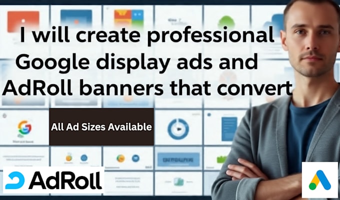 create professional google display ads and adroll banners that convert