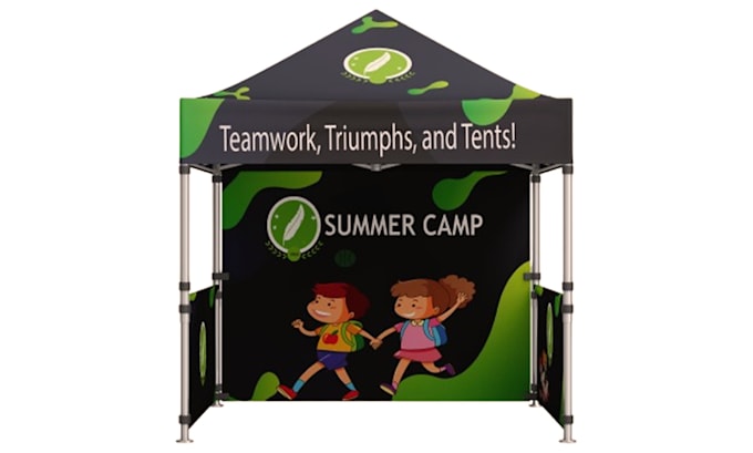 design canopy tent, rollup banner and table cover