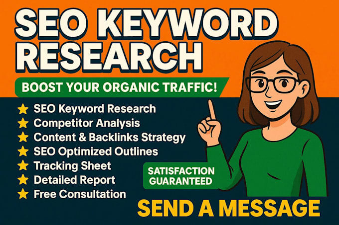 do SEO keyword research, competitor analysis and strategy