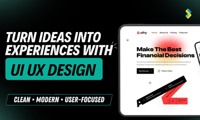 create a modern UI UX design for mobile app, websites, saas and web application