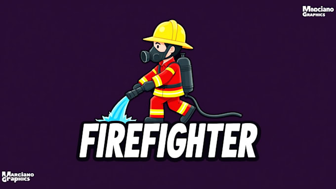 make a high quality firefighter logo for your company