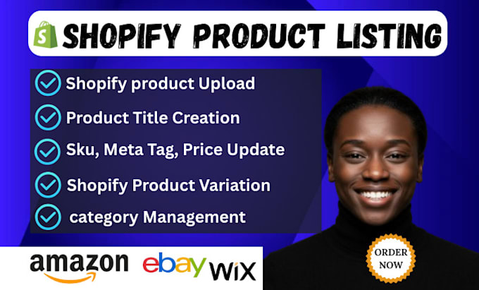 shopify product uploading, product optimization, product management