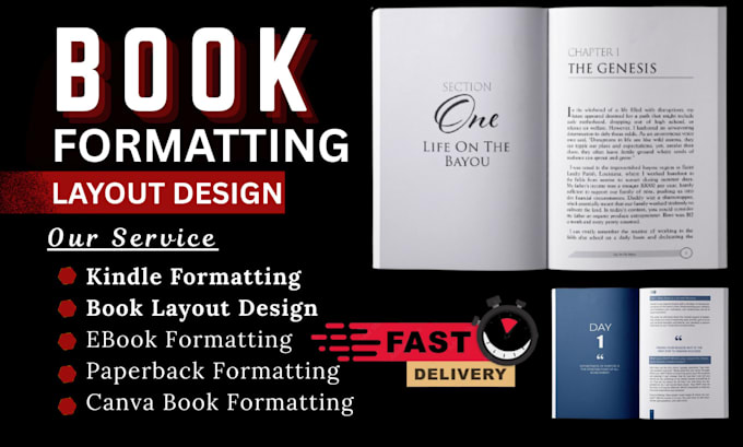 Do kdp book formatting and layout design, fix cover design for print ...