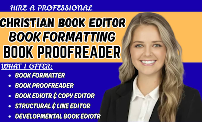 edit, format christian devotional, sermon, faith based nonfiction books