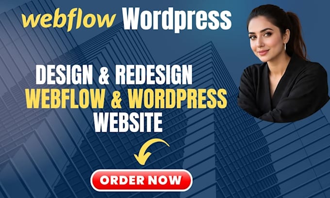create a professional webflow website design or   wordpress landing page