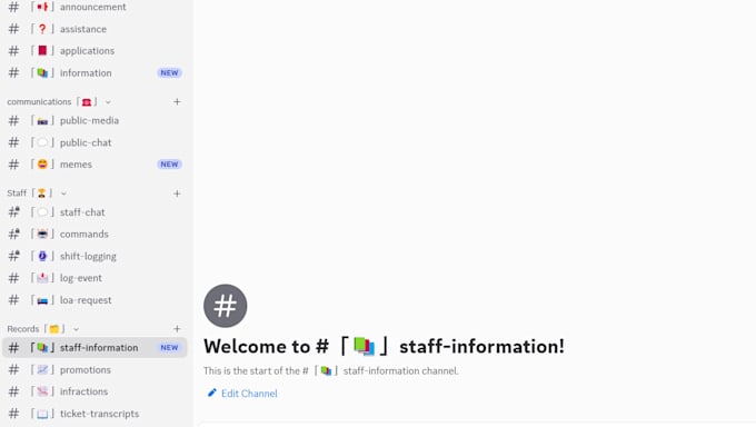 make a fully functional discord server with bots, roles and channels