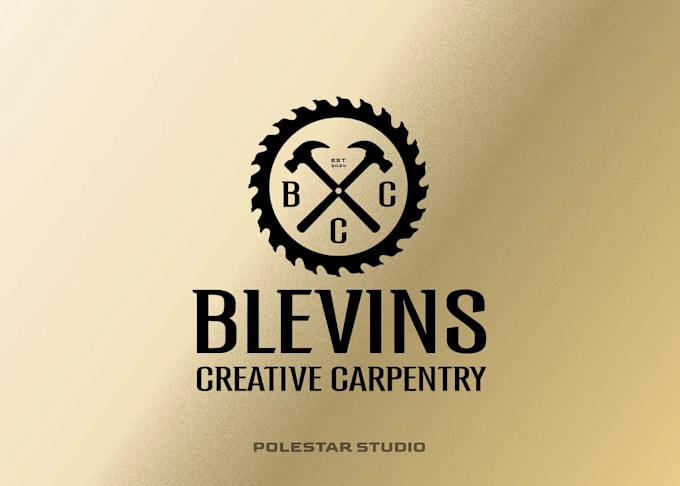 make unique carpentry and woodworking logo design