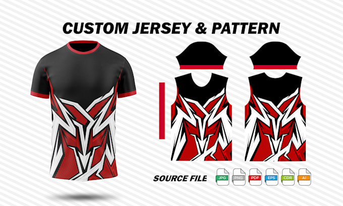 design custom full sublimation jersey for sports and esports