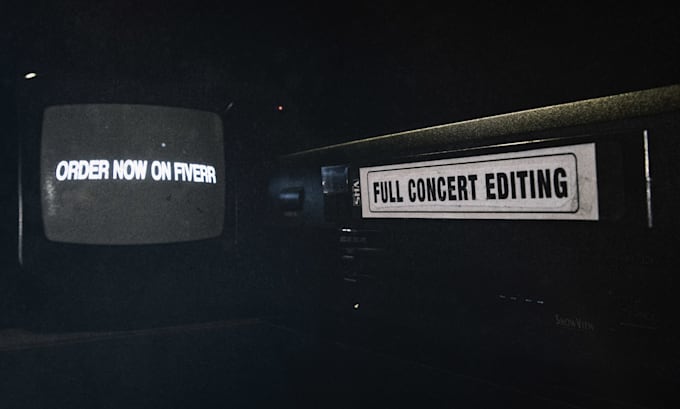 professionally edit your full live concert with clean audio sync