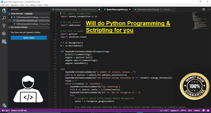 python programming and scripting