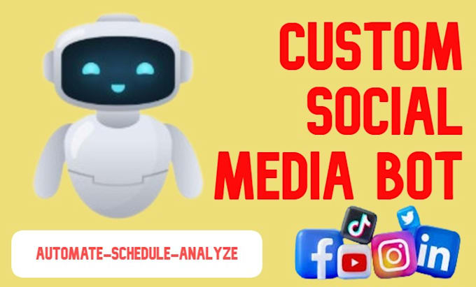 generate social media bot, web automation using python