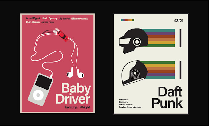 create high quality minimalist posters