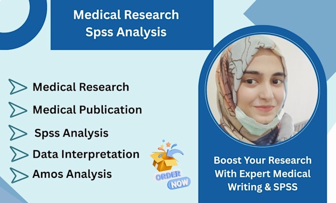 do medical research, medical publications, and spss analysis