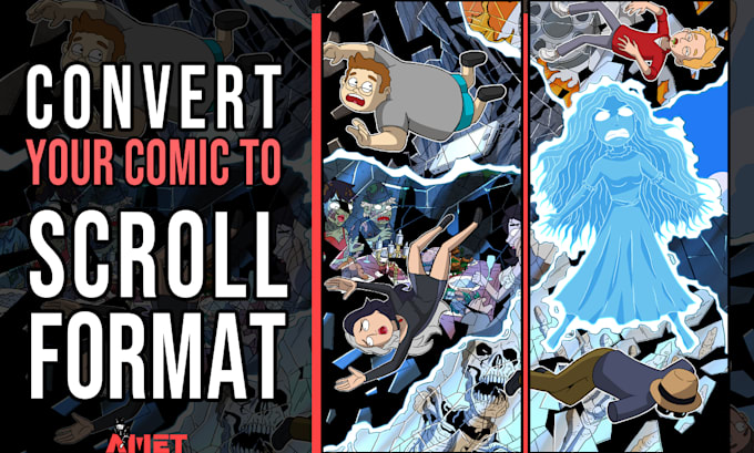 convert your printed comic into webtoon format