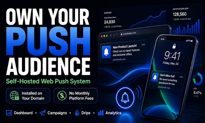 set up self hosted web push notifications
