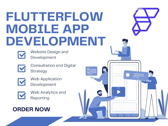 Develop custom mobile apps using flutterflow and firebase by Joan ...