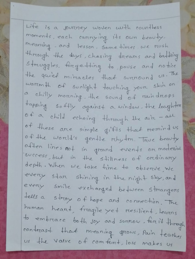 Handwrite neat assignments, notes, and letters by Ahmed_himel14 | Fiverr