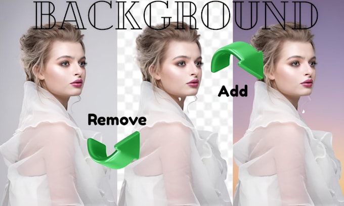 remove or add background to any photos and products