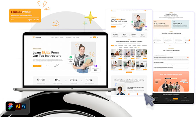 design a conversion focused saas landing page in figma