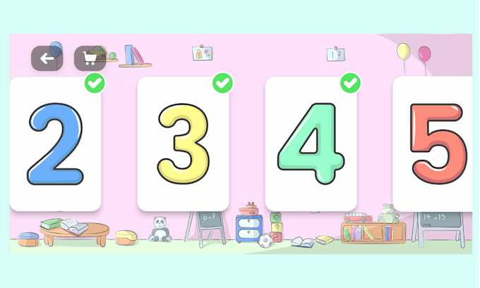 create kid illustration and vector art for educational apps and platforms