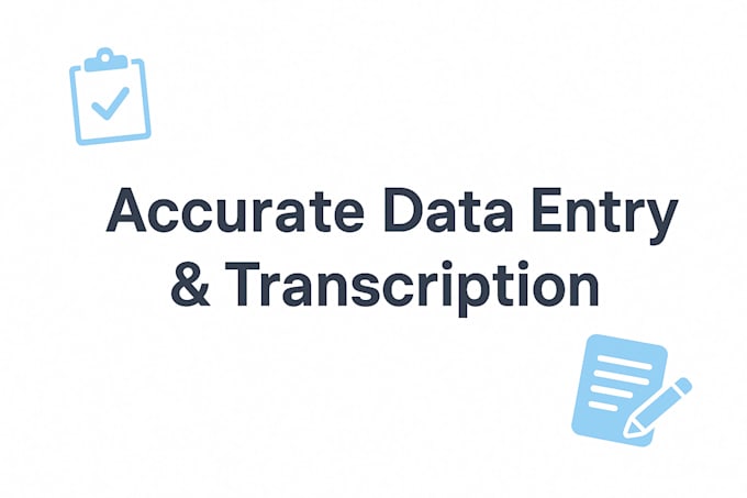 inserimento dati e trascrizioni accurate