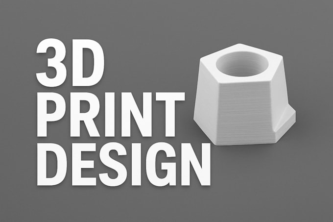 3d print design and send to your place upon request