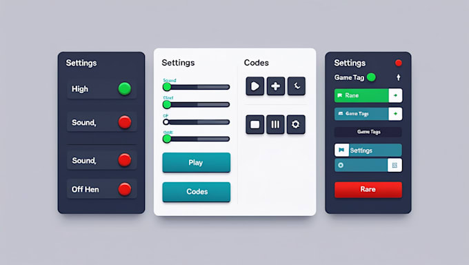 Custom roblox ui ux design figma game interface and hud by ...