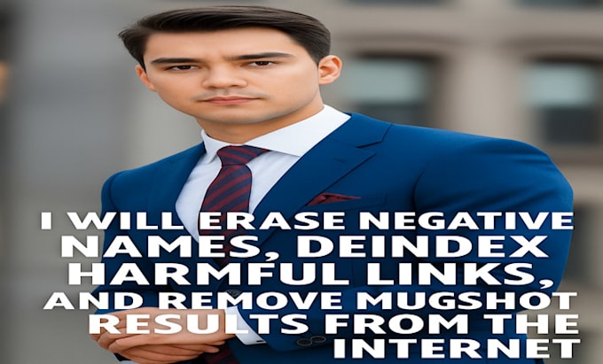 erase negative names, deindex negative links, remove mugshots links on internet