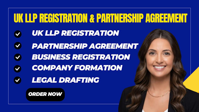register your UK llp and draft a professional partnership agreement