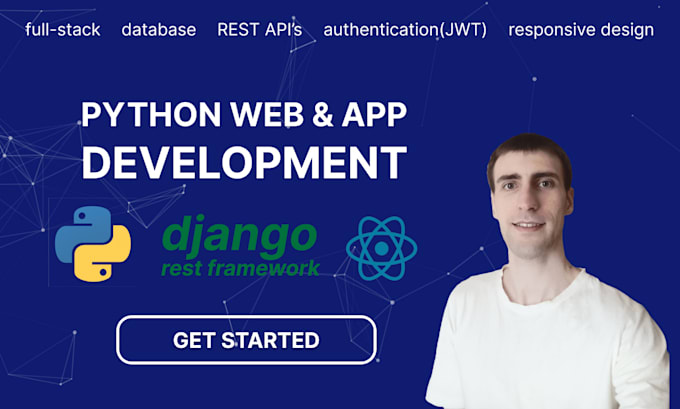 develop a web app using django rest API, jwt authentication and react