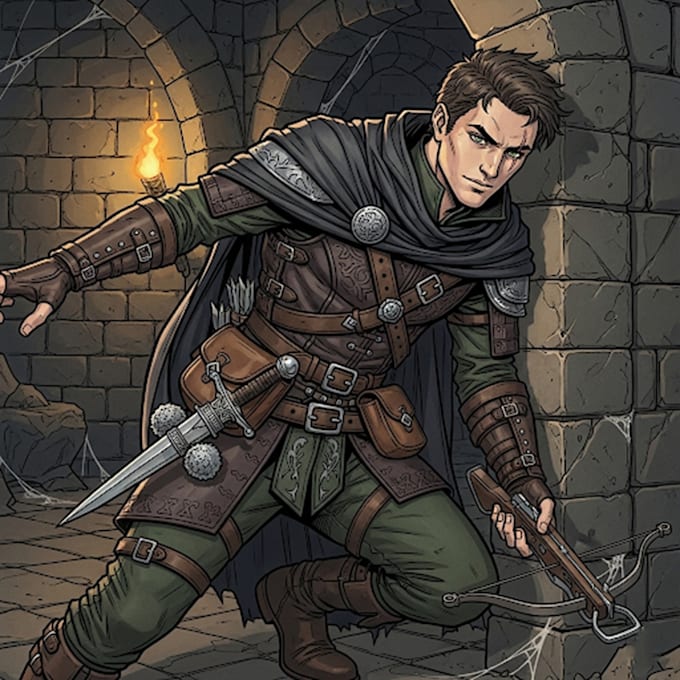 Dibujar arte de personajes dnd y arte de personajes dnd