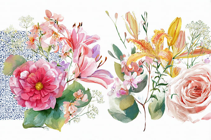 create a botanical watercolor illustration art