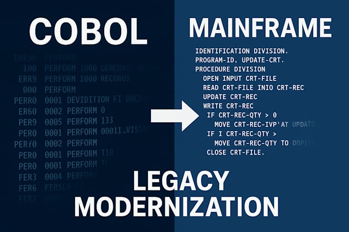 fix, maintain and optimize your cobol mainframe programs