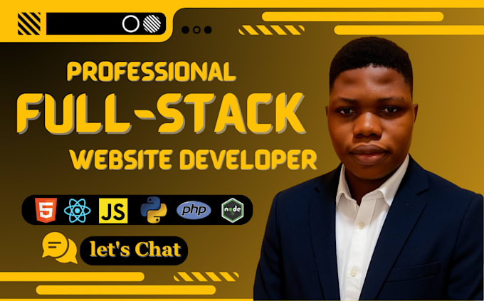 do website development as full stack web developer, front end, backend developer