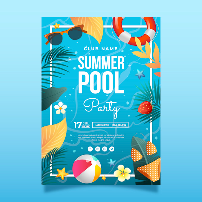 create animate motion graphics flyer, event flyer,