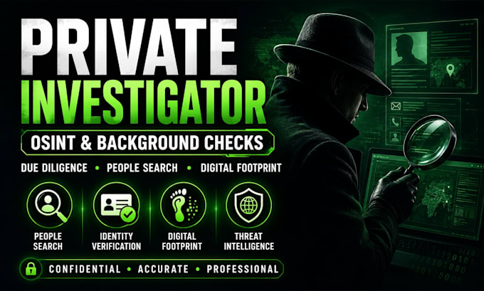 private investigator osint specialist background checks