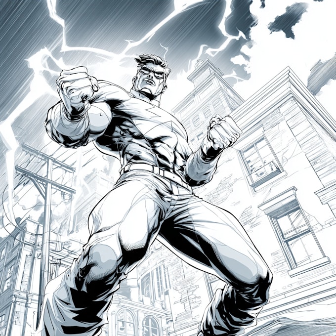 make a superhero character