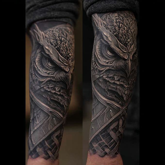 draw a attractive tattoo sleeve art