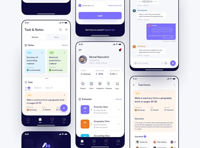 develop school bus tracking app, school management app, school examination app